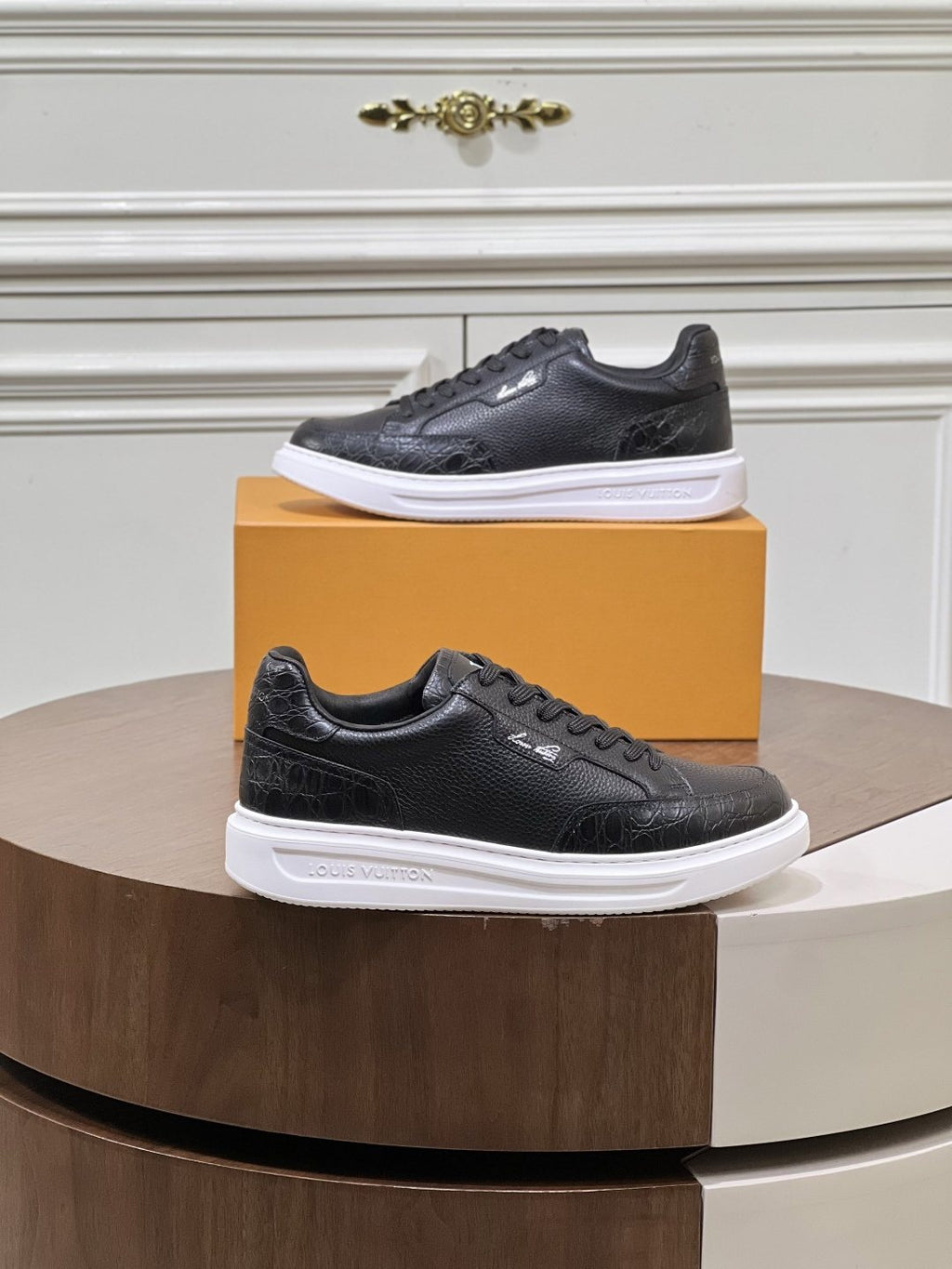 Louis Vuitton Black Low-Top Sneakers