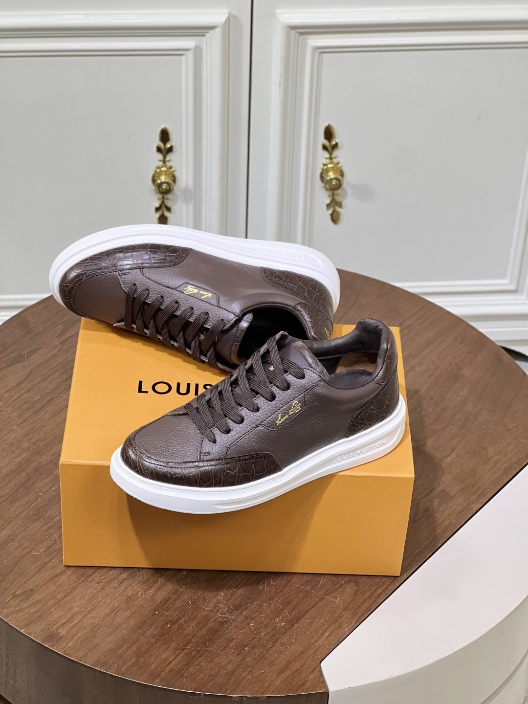 Louis Vuitton Black Low-Top Sneakers