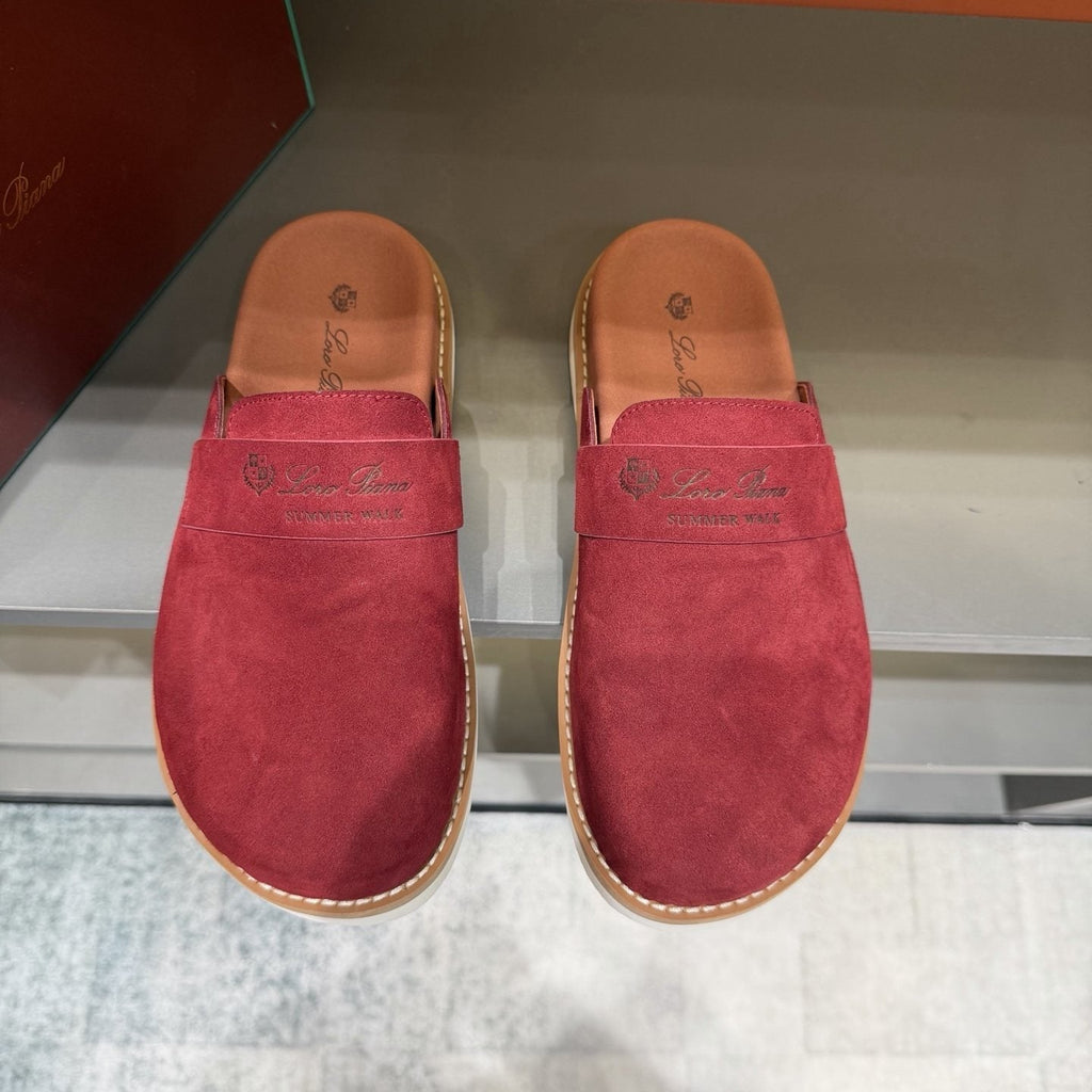 Loro Piana Open-Back Loafer Mules