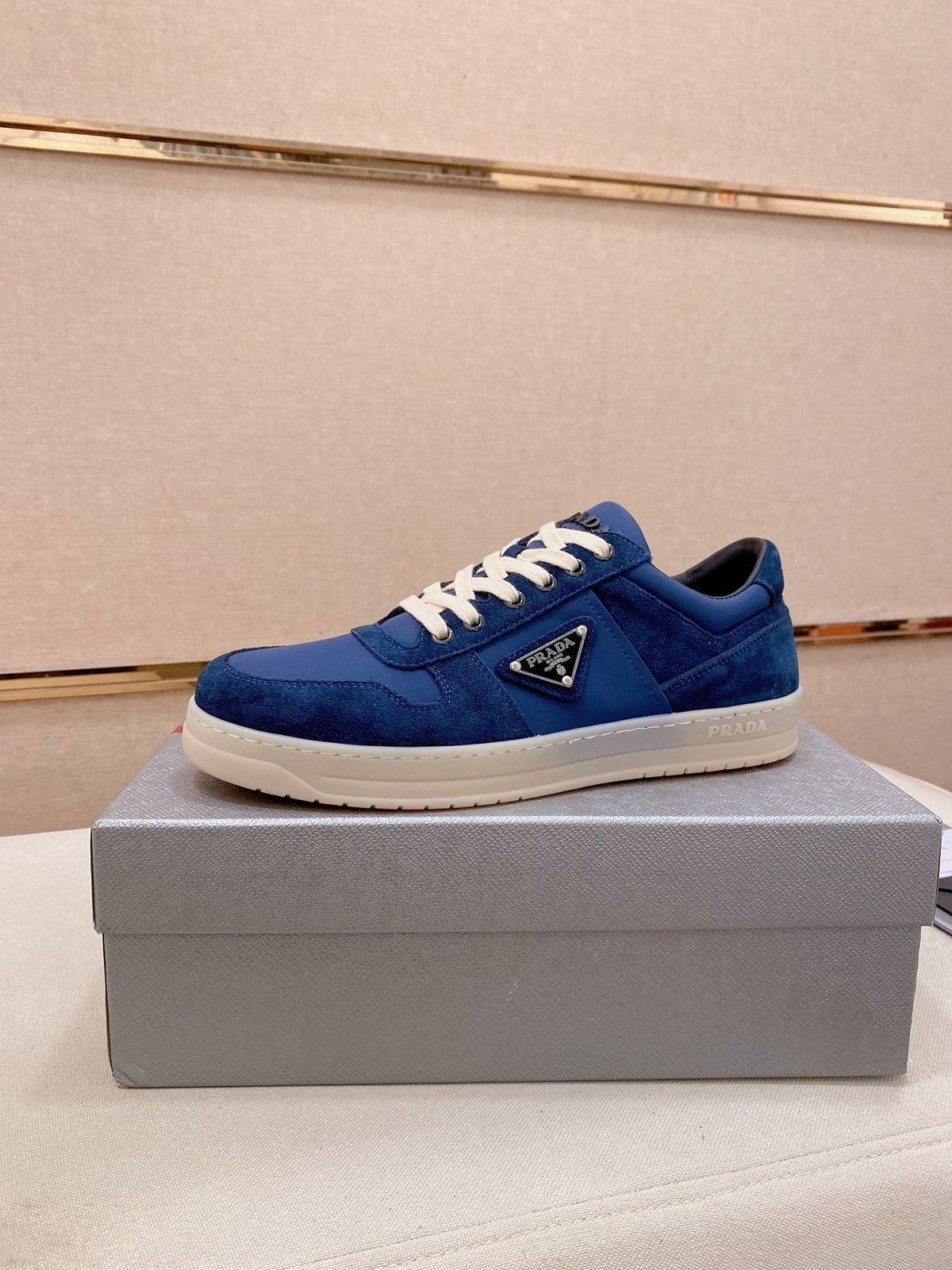 Prada Men's Panel Low-Top Sneakers - Leather Lining