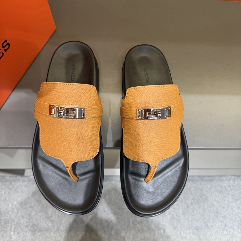 Hermès Metal-Hardware Thong Sandals