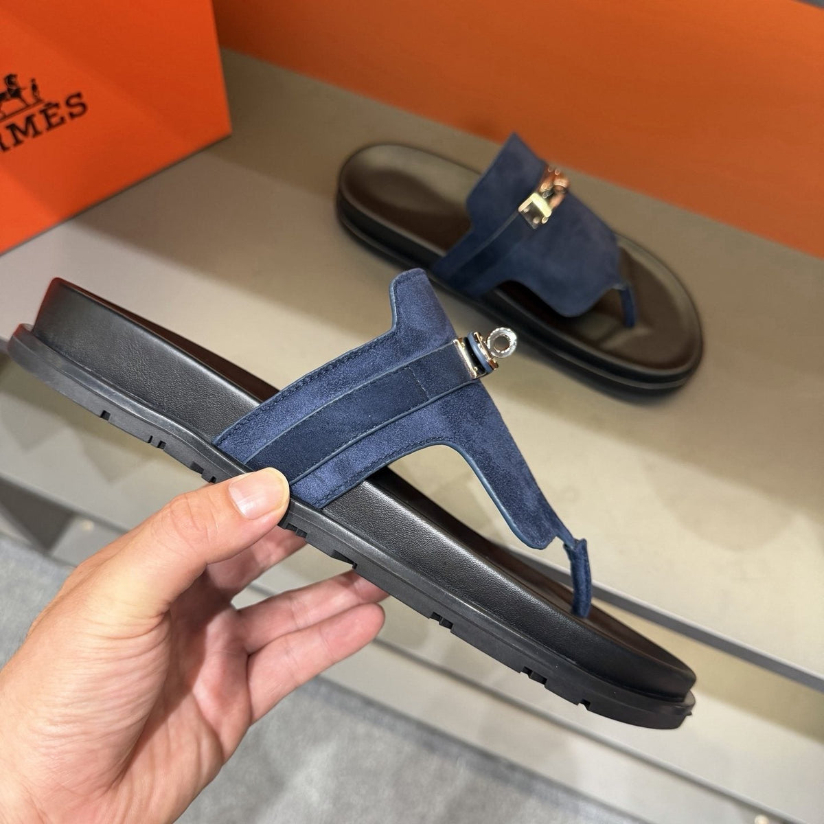 Hermès Metal-Hardware Thong Sandals