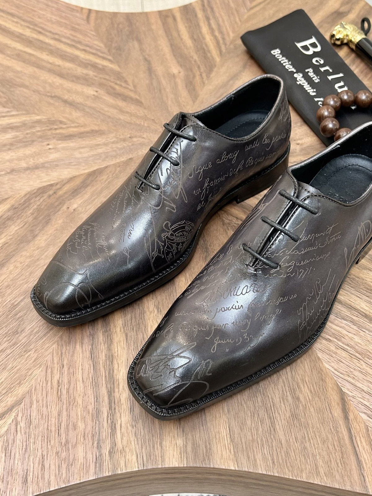 Berluti Burnished Lace-Up Dress Shoes