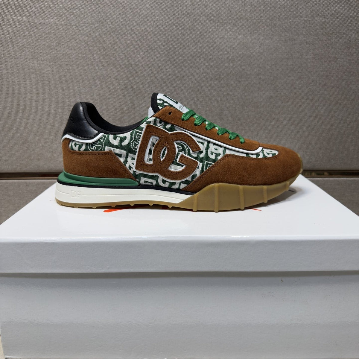 Dolce & Gabbana Patterned Panel Low-Top Sneakers