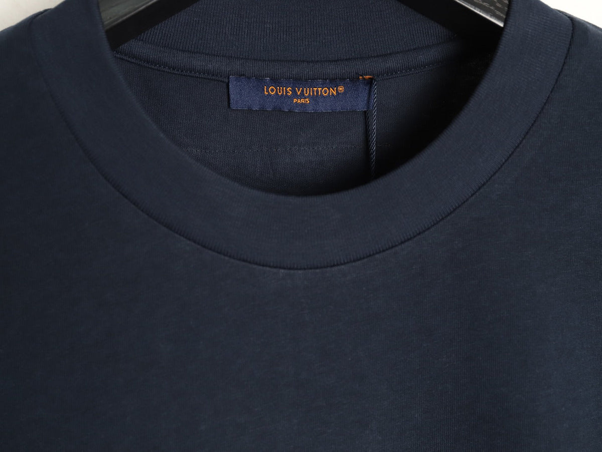 Louis Vuitton Paint-Splash Signature Graphic T-Shirt - Dark Navy
