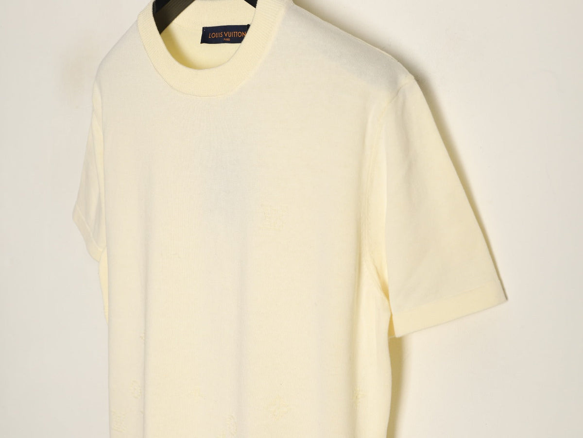 Louis Vuitton Crewneck Short-Sleeve T-Shirt - Cream