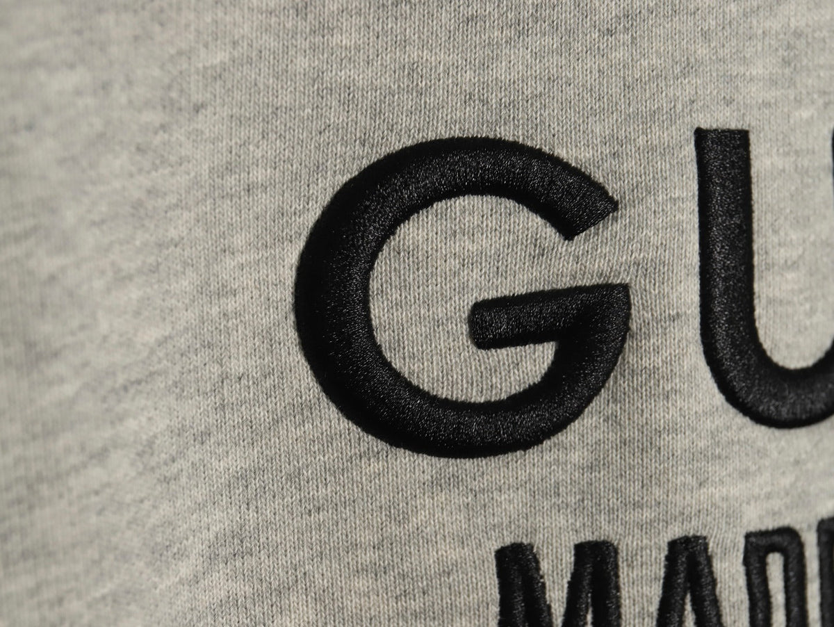 Gucci Lettering Layered-Look Crewneck Sweatshirt - Gray